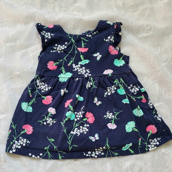 Carter's Other - Carters Floral Navy Girl's Dress for 6 Month Old